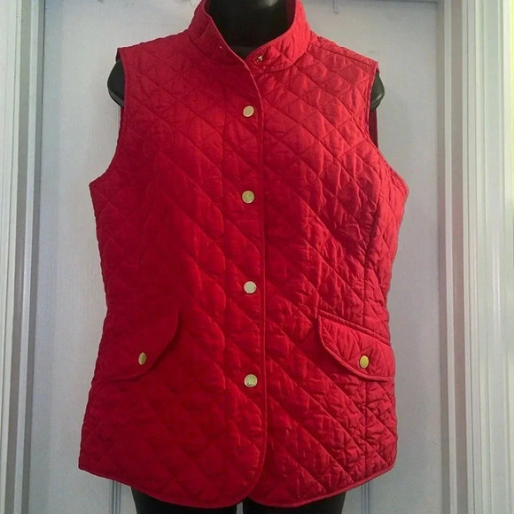 St. John’s Bay Beautiful Red Vest - Picture 1 of 8